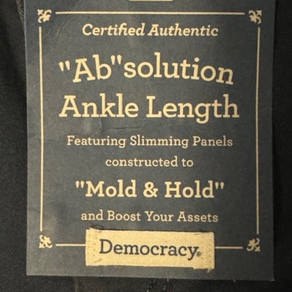 NWT-Democracy "Ab"solution Ankle Length Colored Jegging, Size 8 - Picture 5 of 6